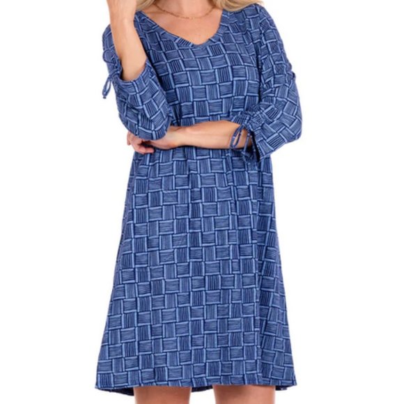 Fresh Produce XS Moonlight Blue Down Under Thea Cotton Jersey Dress NWT - Picture 1 of 3